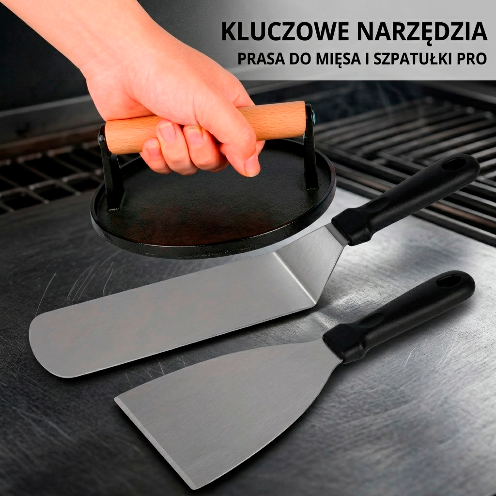 Profesjonalny Zestaw do Grilla 29 elementów – Stal Nierdzewna, Torba, Szpatułki i Akcesoria BBQ - ognistygrill