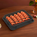 Koszyk do Grilla i Piekarnika – Węgiel Stalowy z Tacą i Uchwytami BBQ - ognistygrill