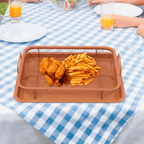 Koszyk do Grilla i Piekarnika – Węgiel Stalowy z Tacą i Uchwytami BBQ - ognistygrill
