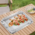 Koszyk do Grilla i Piekarnika – Węgiel Stalowy z Tacą i Uchwytami BBQ - ognistygrill