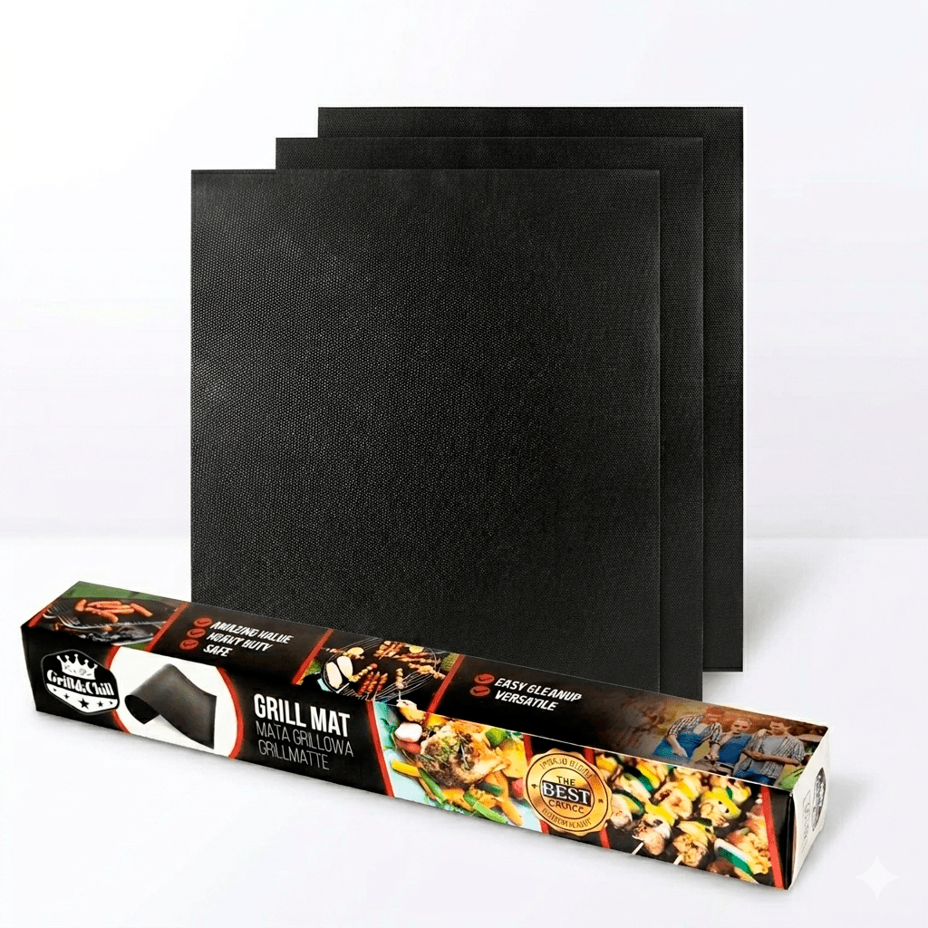 Maty Teflonowe do Grilla i Piekarnika 40x30 cm – Zestaw 3 sztuk BBQ - ognistygrill