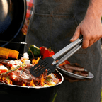 Szczypce do Grilla 44 cm – Stal Nierdzewna z Zamkiem Bezpieczeństwa BBQ - ognistygrill